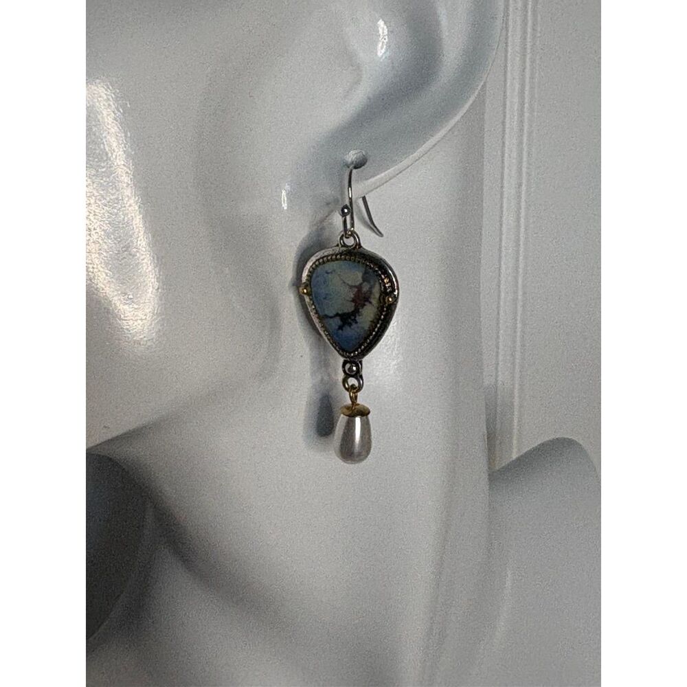 Faux Pearl Earrings NWT 2"